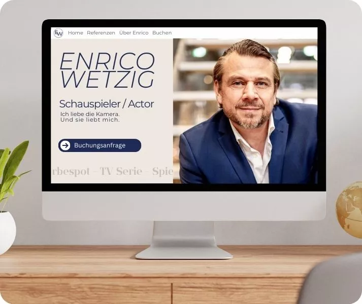 Website für einen Schauspieler