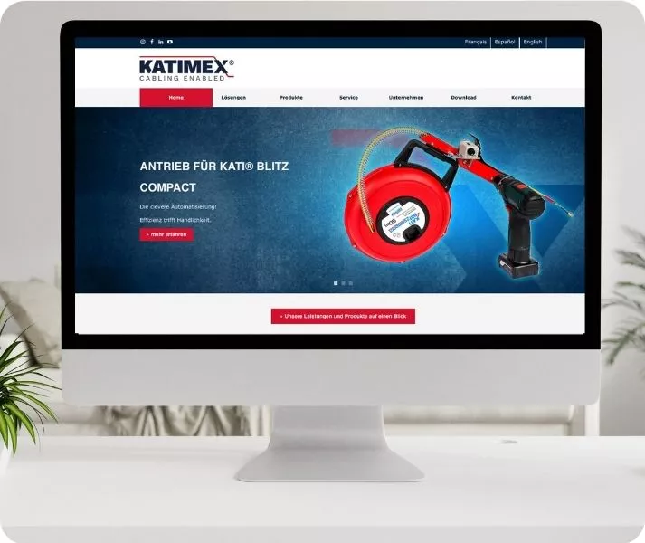 Website für eine Industrieunternehmen