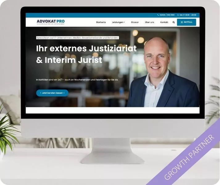 Website für einen Rechtsanwalt Website für einen Rechtsanwalt