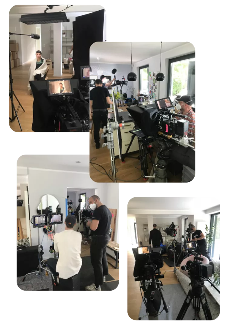 Kamerasetup für ein Solarstrom Video