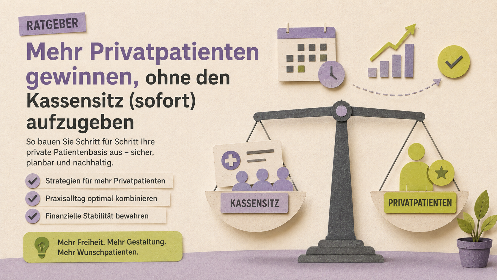 Mehr Privatpatienten gewinnen, ohne den Kassensitz (sofort) aufzugeben Mehr Privatpatienten gewinnen, ohne den Kassensitz (sofort) aufzugeben