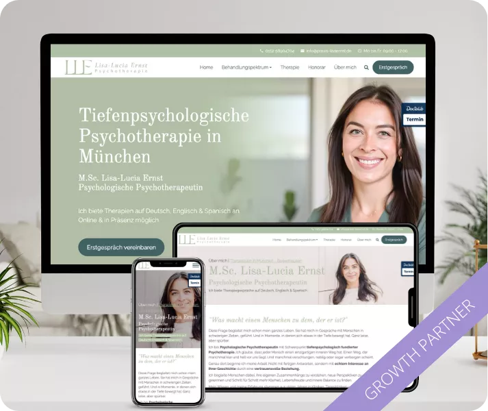 Website der Praxis Lisa-Lucia Ernst